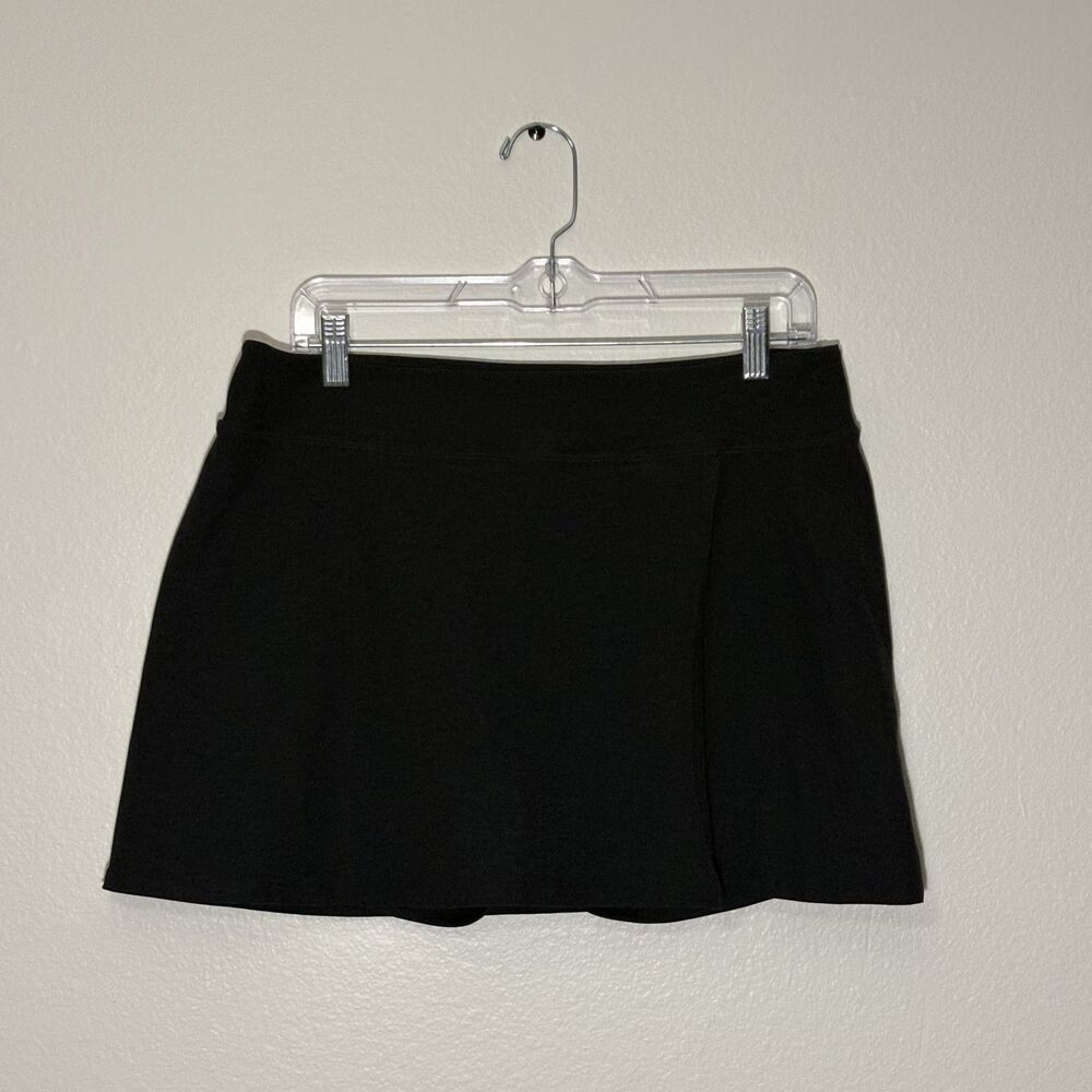 Beyond Yoga Spacedye™ Points Crossover Skirt Skort Large Darkest Night